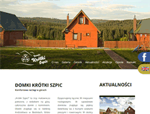 Tablet Screenshot of istebna-domki.pl